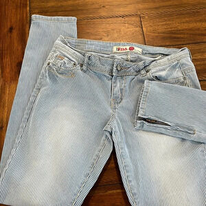 Vintage 1st Kiss Skinny Striped jeans size 5/6